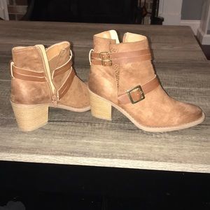 brown ankle booties